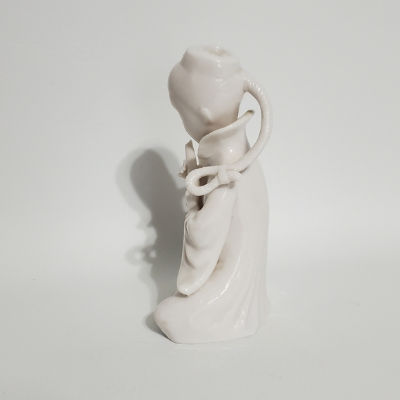 Ardalt White Porcelain Asian Musician Flute Figurine Lenwile Japan Verithin - Picture 2 of 6